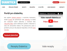Tablet Screenshot of diabetica.cz